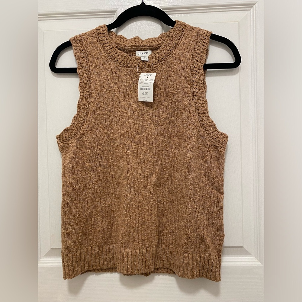 Jcrew Factory shell, NWT, size medium, beautiful sweater material.